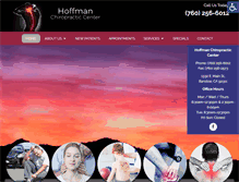 Tablet Screenshot of hoffmanchiro.com